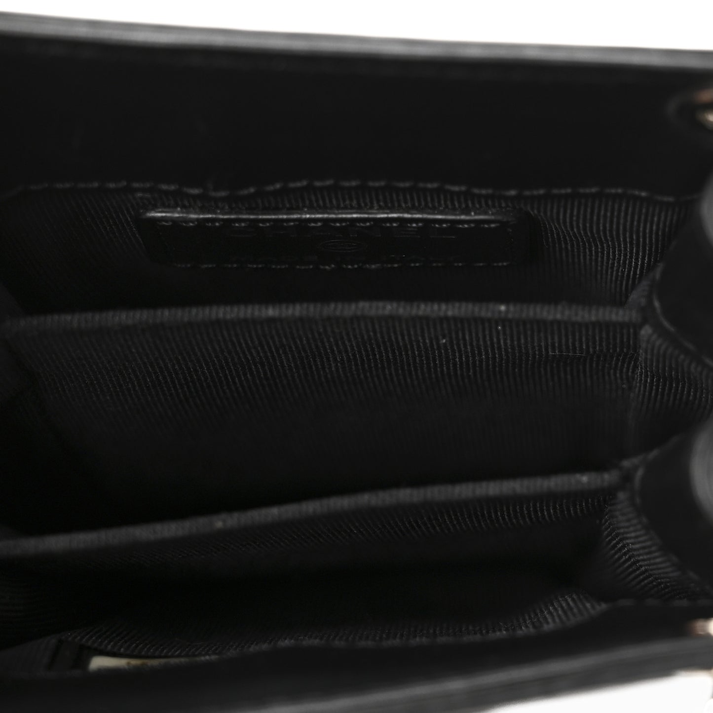 Patent CC Phone Holder Crossbody Black