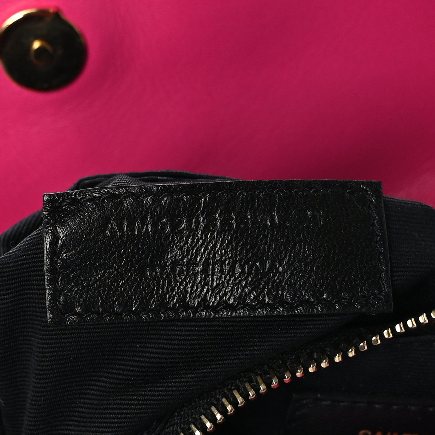 Saint Laurent Boucle Tweed Quilted Toy Loulou Puffer Monogram Chain Satchel Magenta 7 of 9