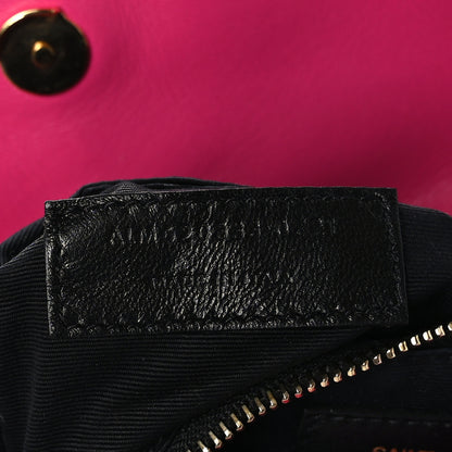 Saint Laurent Boucle Tweed Quilted Toy Loulou Puffer Monogram Chain Satchel Magenta 7 of 9