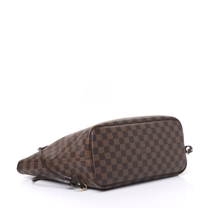 Louis Vuitton Damier Ebene Neo Neverfull MM Rose Ballerine 3 of 11