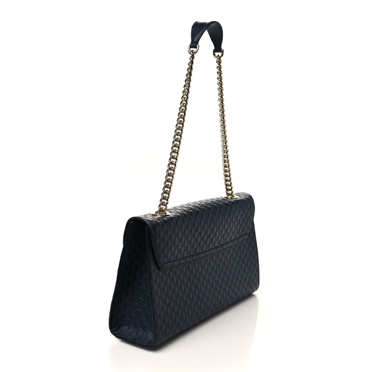 Microguccissima Medium Emily Chain Shoulder Bag Black