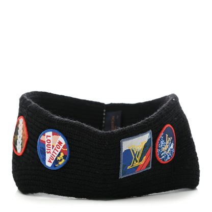 Louis Vuitton Wool Alps Headband Black 1 of 5