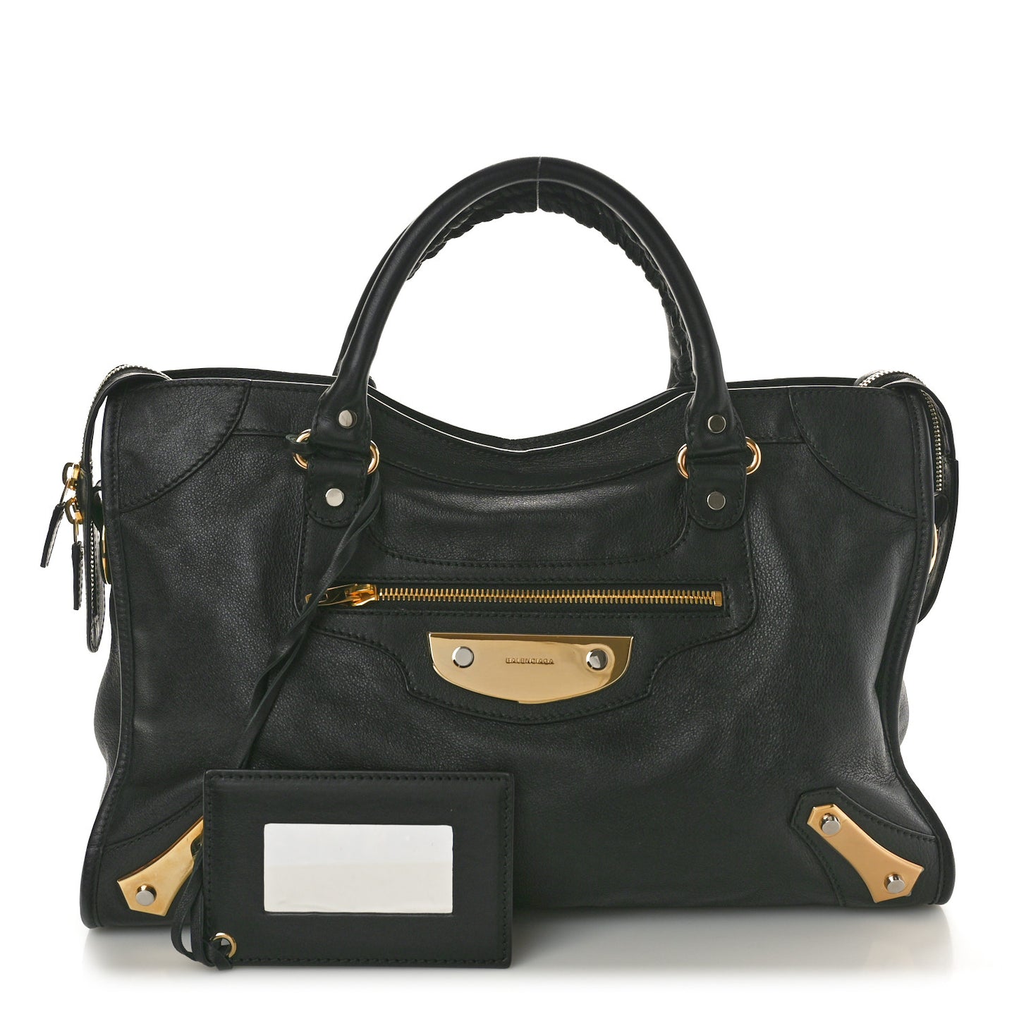 Veau Amp Plate Gold Hardware City Black