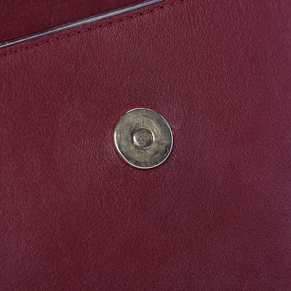 Chloe Suede Calfskin Small Faye Shoulder Bag Plum Purple 12 of 17