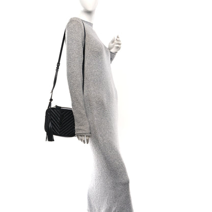 Saint Laurent Calfskin Matelasse Monogram Monochrome Lou Camera Bag Black 2 of 10