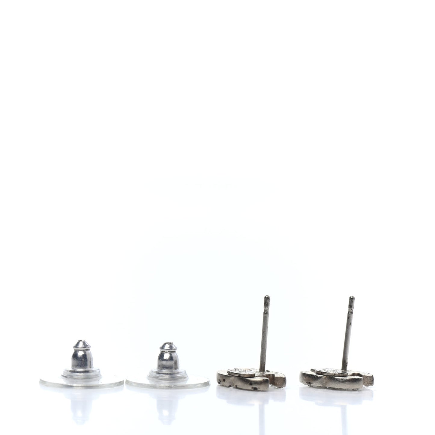 Crystal Timeless CC Earrings Silver