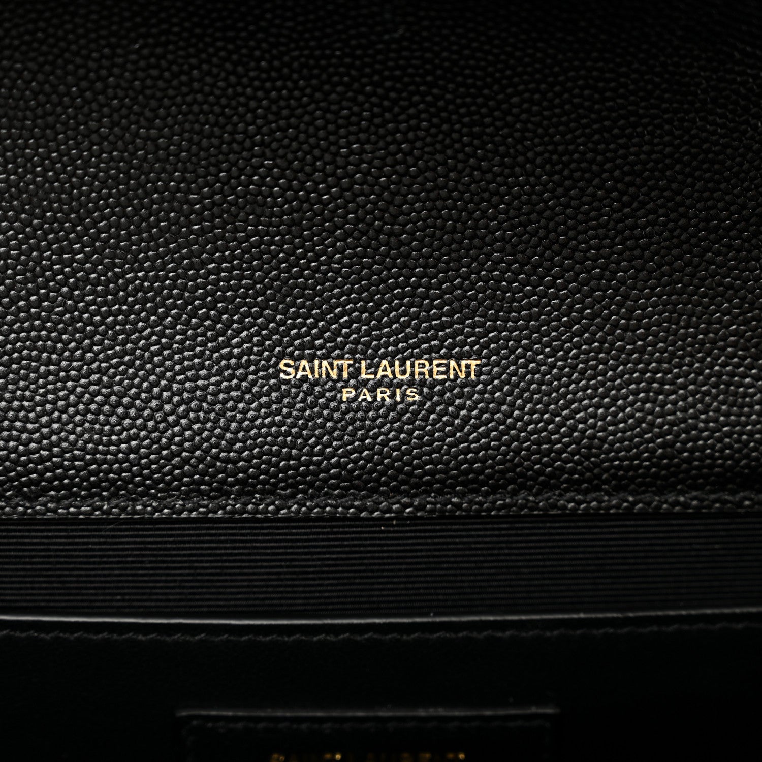 Saint Laurent Grain De Poudre Textured Mixed Matelasse Triquilt Medium Monogram Satchel Black 6 of 10