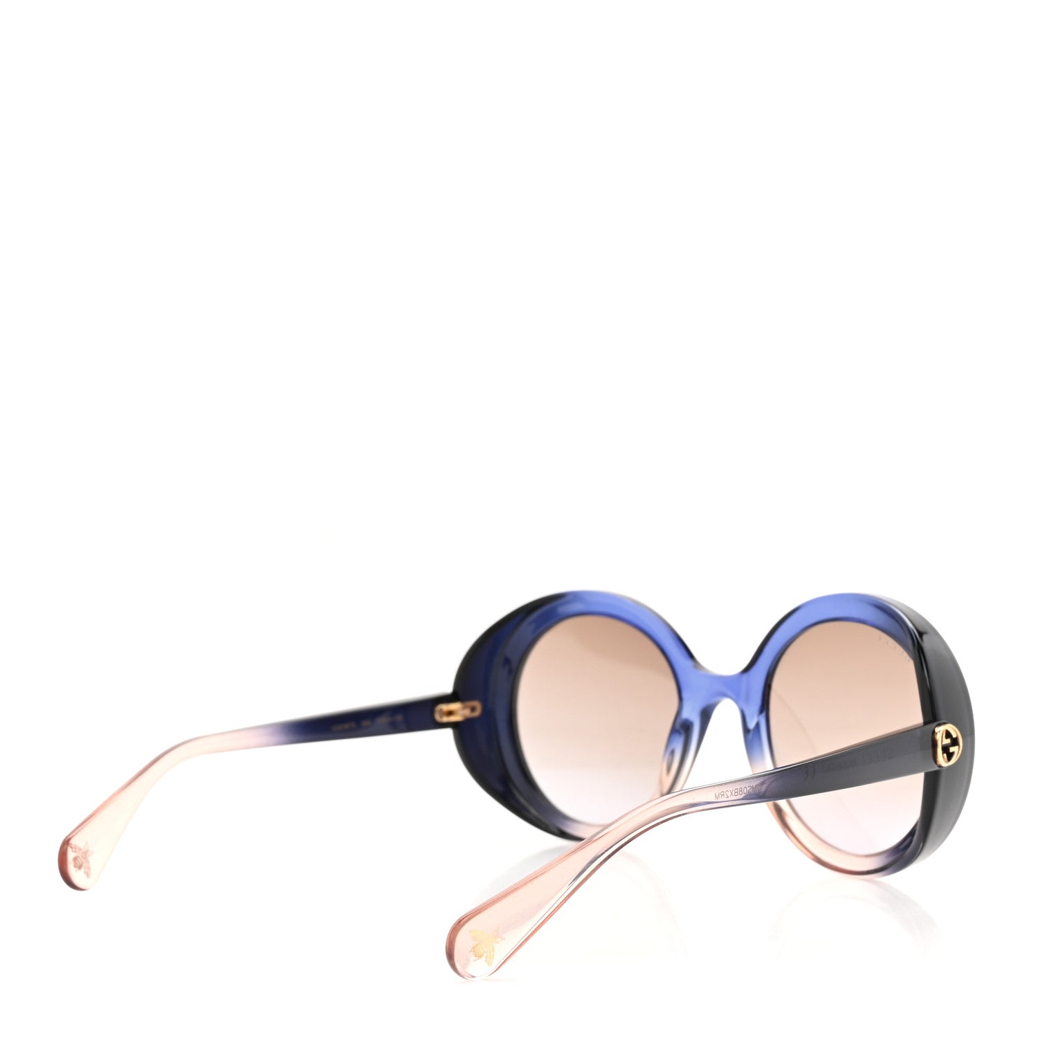 Gucci Round Sunglasses GG0367S Blue Grey 4 of 7