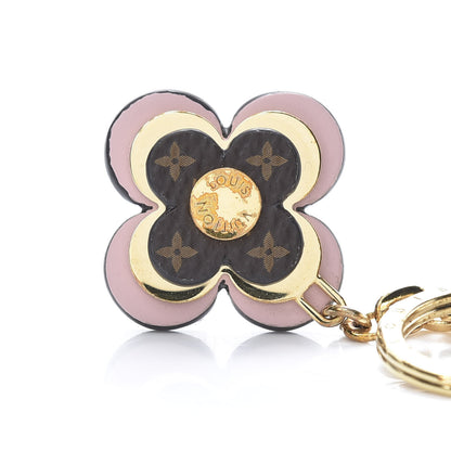 Louis Vuitton Monogram Blooming Flowers BB Bag Charm Key Holder Pink 5 of 5