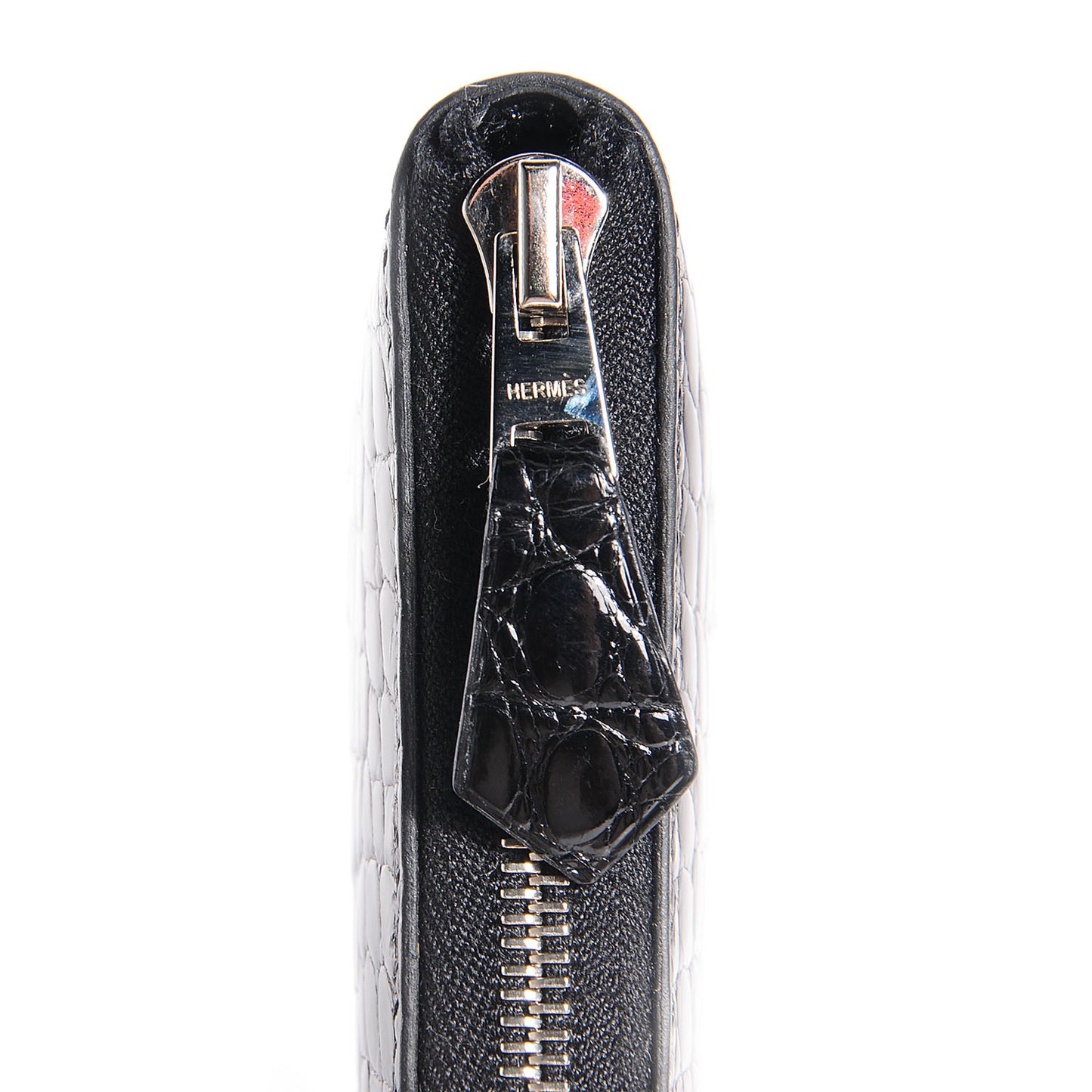 Shiny Alligator Azap Wallet Black