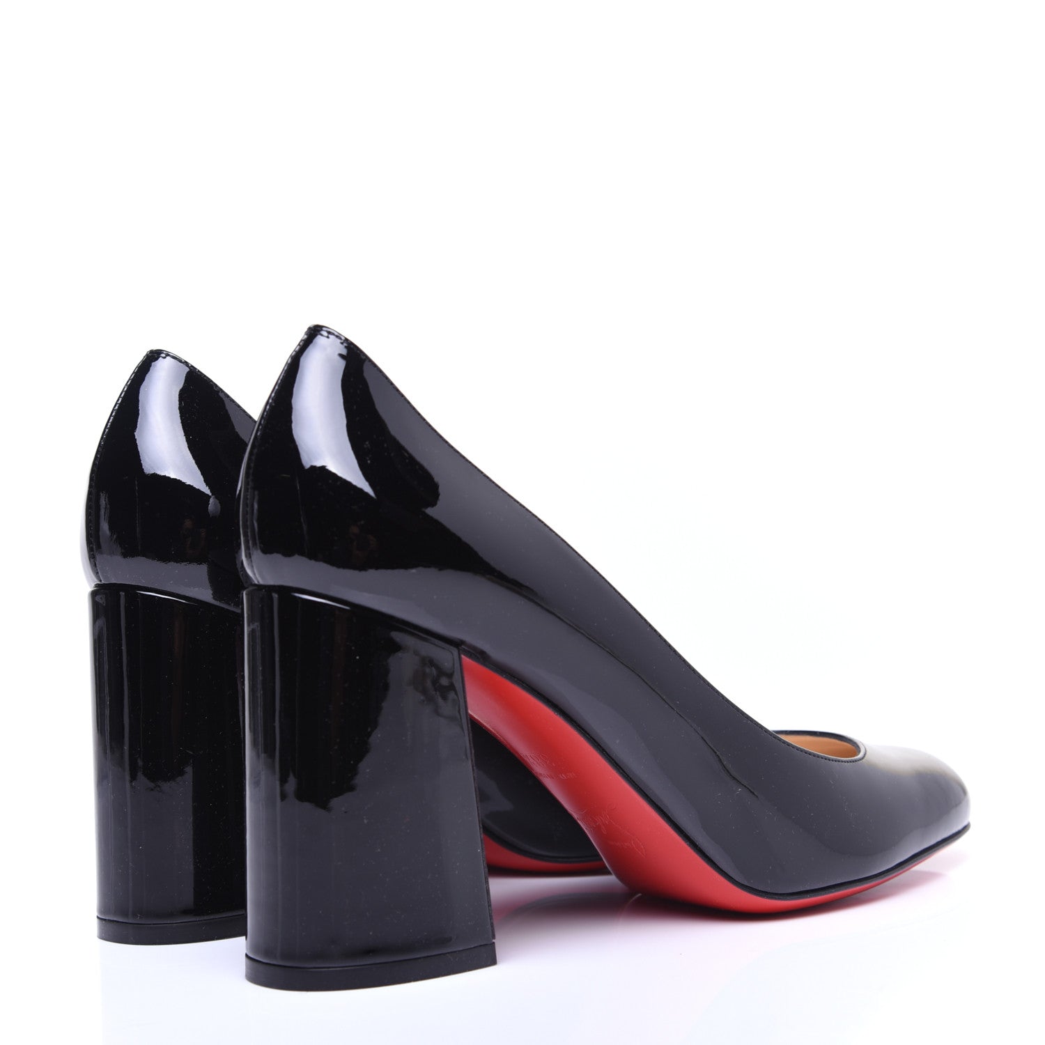 Christian Louboutin Patent Baobab 85 Pumps 38.5 Black 3 of 11