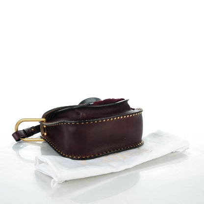 Chloe Calfskin Braided Medium Hudson Shoulder Bag Dark Purple 4 of 7