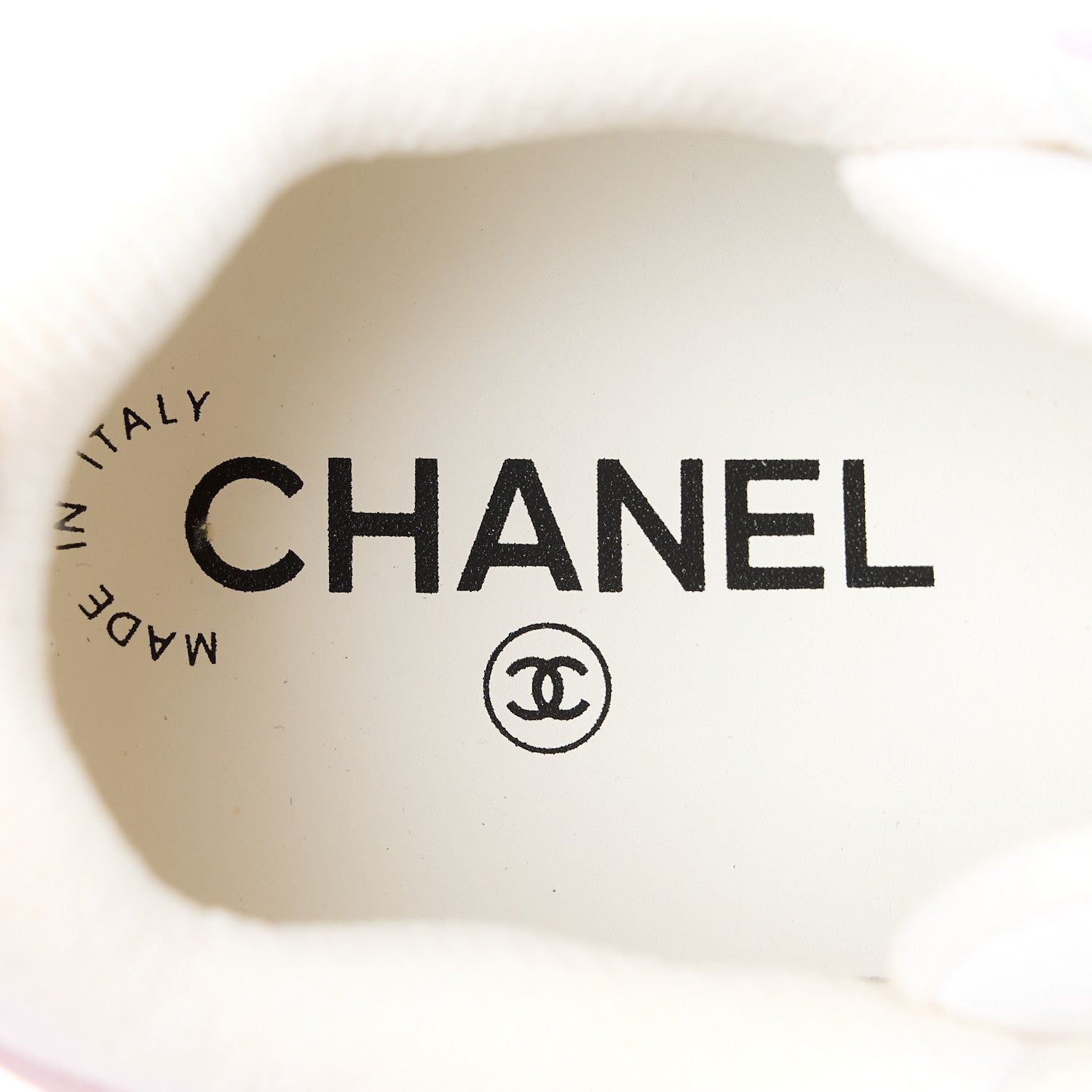 Chanel Fabric Womens Logo Sneakers 38.5 Light Pink 8 of 9