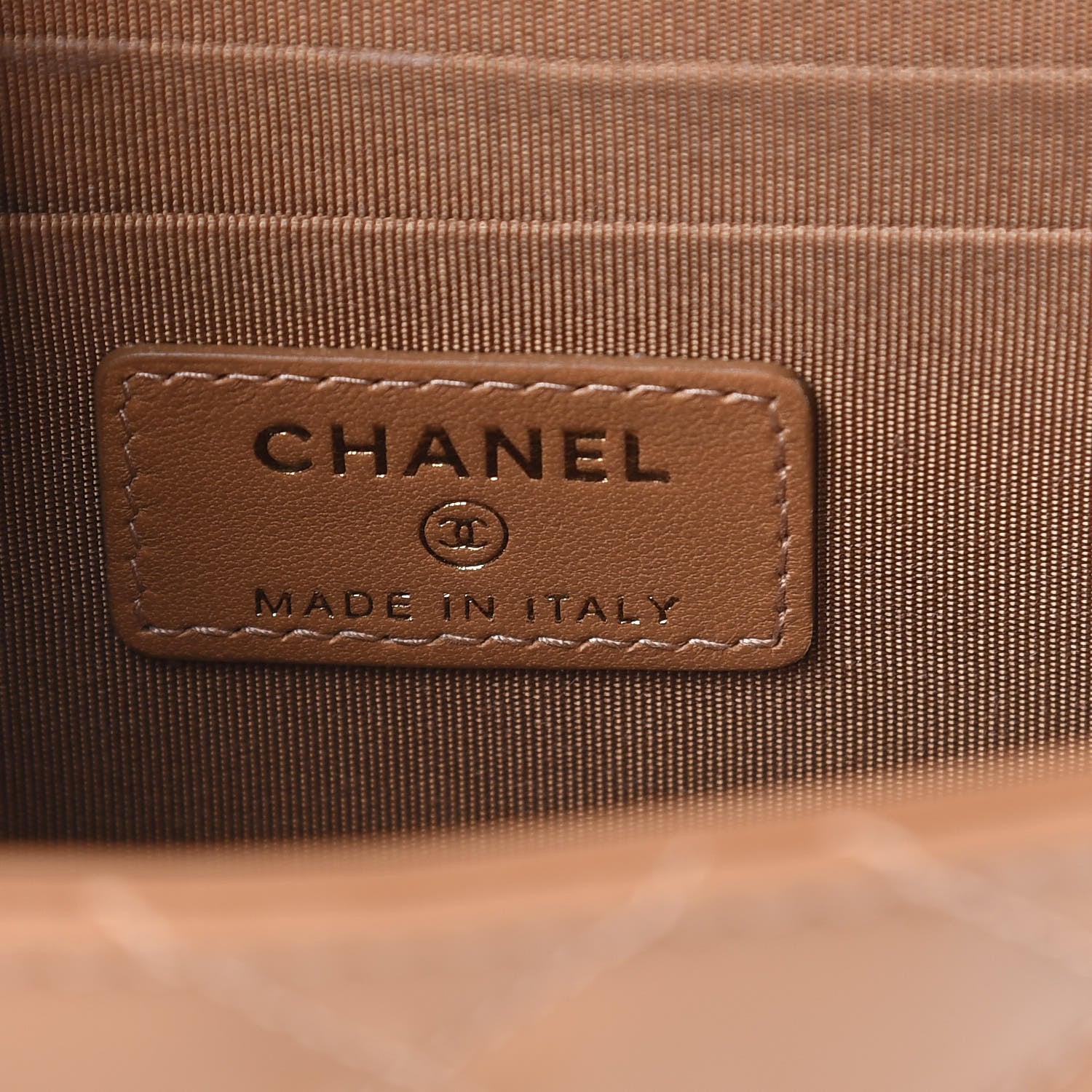 Chanel Lambskin Quilted Mini Trendy CC Chain Wallet Light Brown 6 of 10