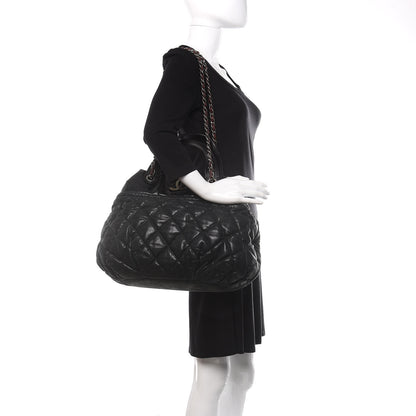 Chanel Iridescent Calfskin Quilted Large In The Mix Tote Black 2 of 10