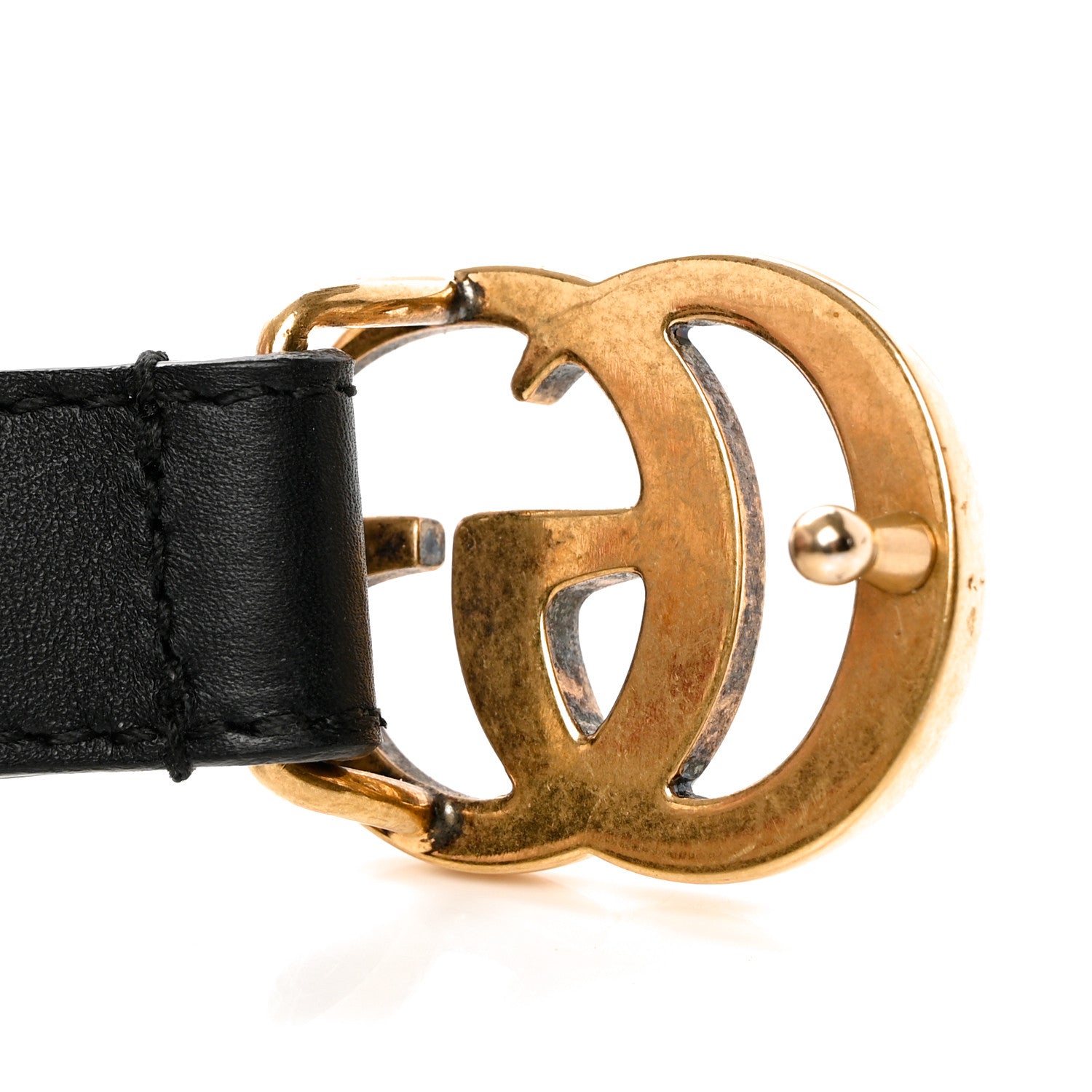 Gucci Calfskin Double G 20mm Belt 90 36 Black 6 of 10