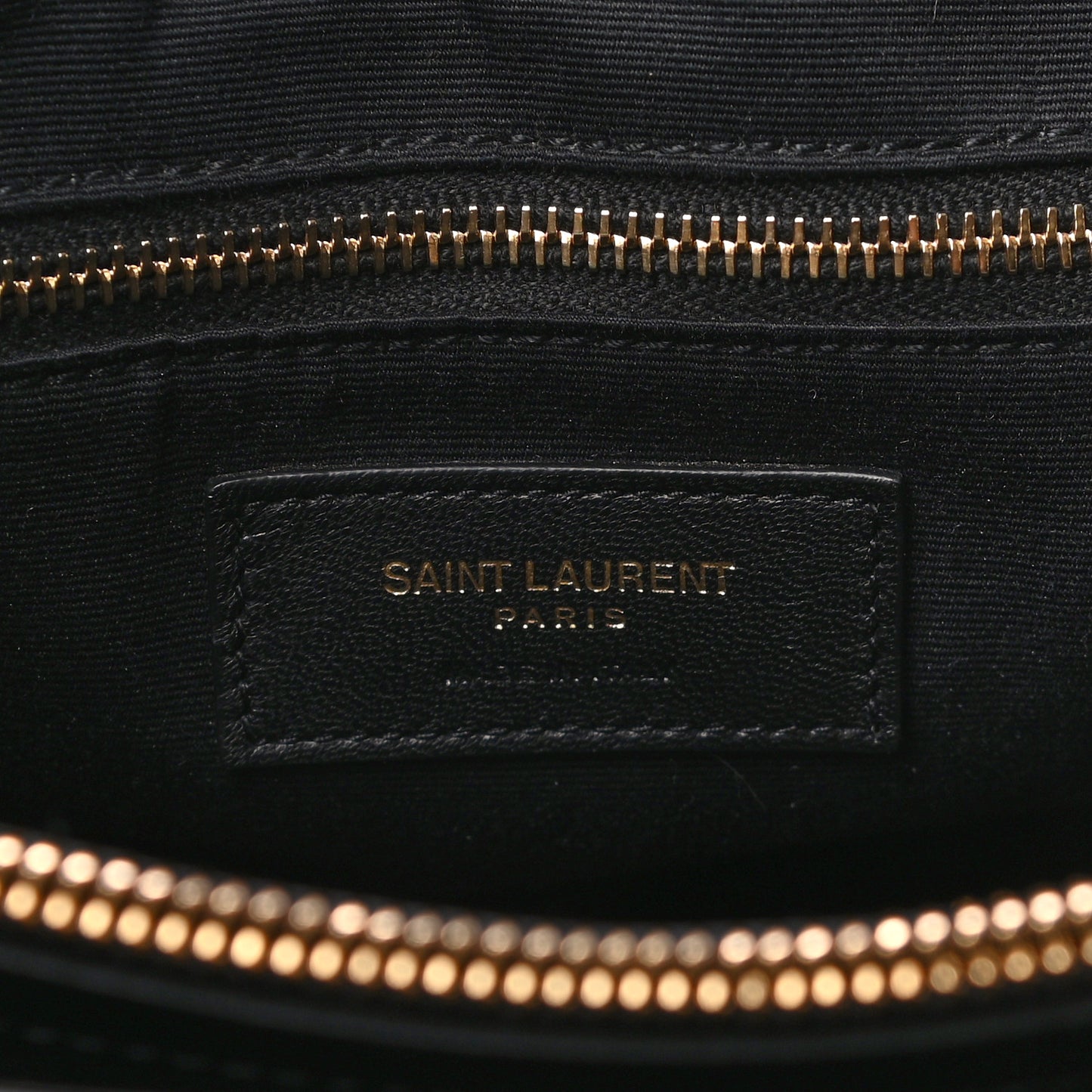 Calfskin Y Quilted Monogram Large Loulou Shopper Black