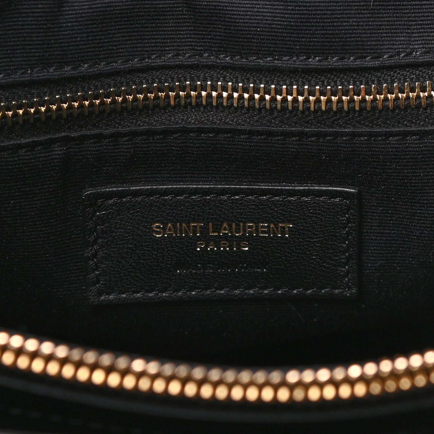 Saint Laurent Calfskin Y Quilted Monogram Large Loulou Shopper Black 6 of 9