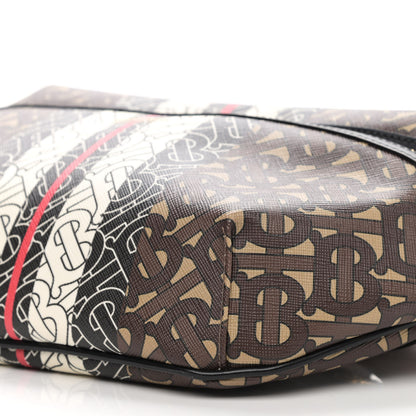 Burberry E-Canvas Monogram Stripe Medium Sonny Bum Bag Bridle Brown 9 of 9