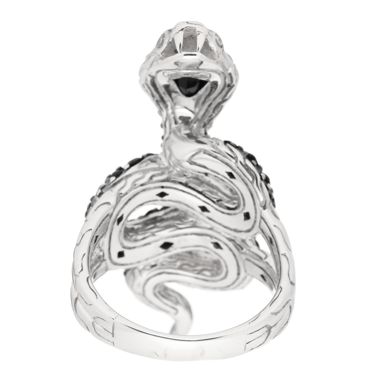 Sterling Silver Multi Gemstone Legends Cobra Ring 57 8