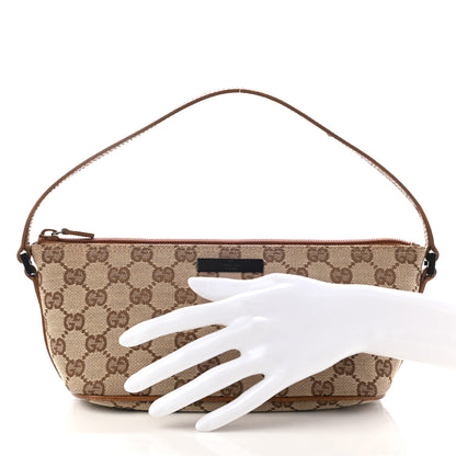 Gucci Monogram Boat Pochette Brown 2 of 19