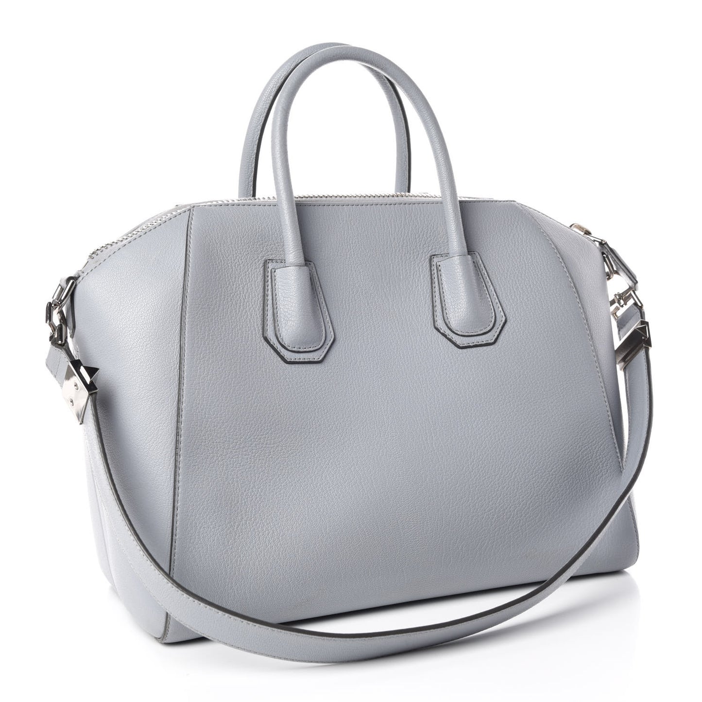 Sugar Goatskin Medium Antigona Pearl Grey