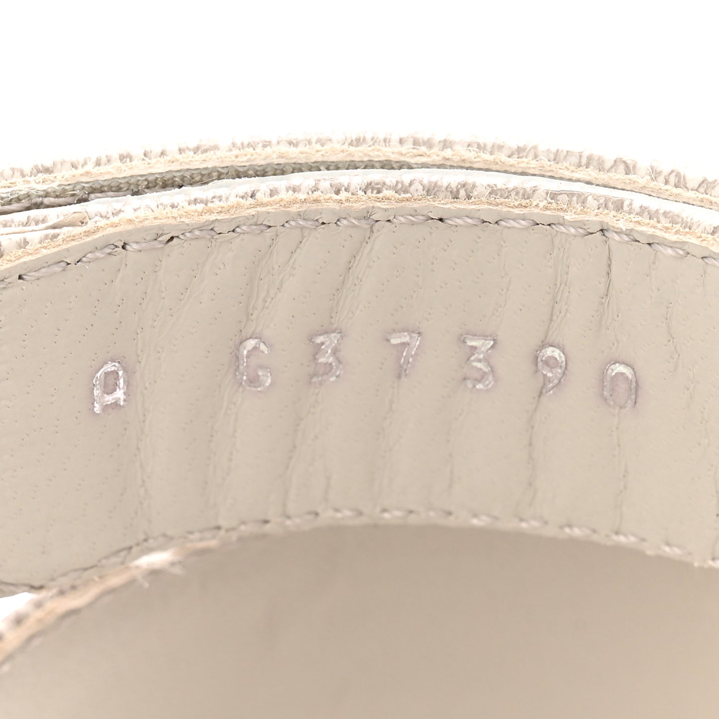 Iridescent Calfskin Logo CC Turnlock Sandals 37.5 Grey