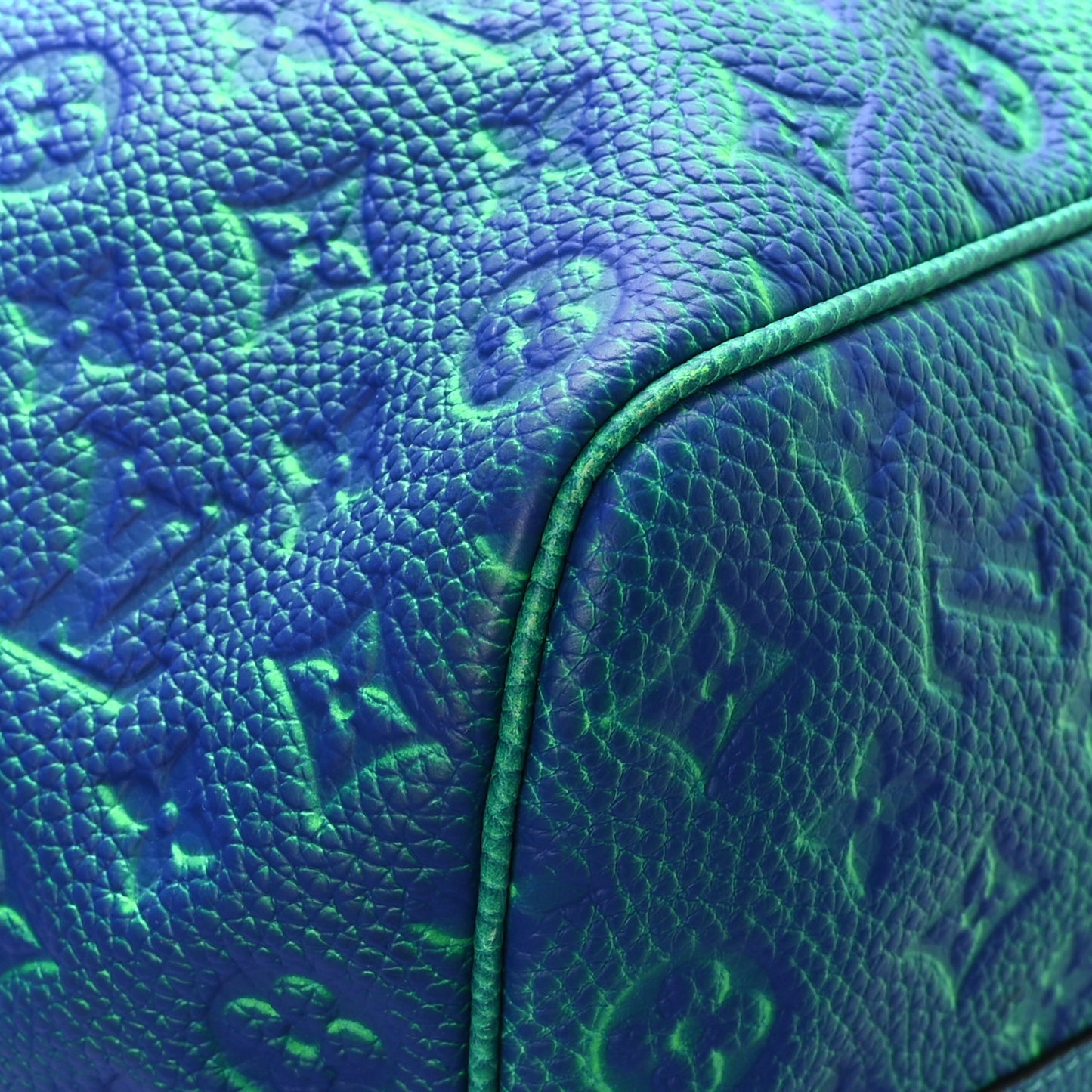 Taurillon Illusion Keepall Bandouliere 50 Bleu Vert