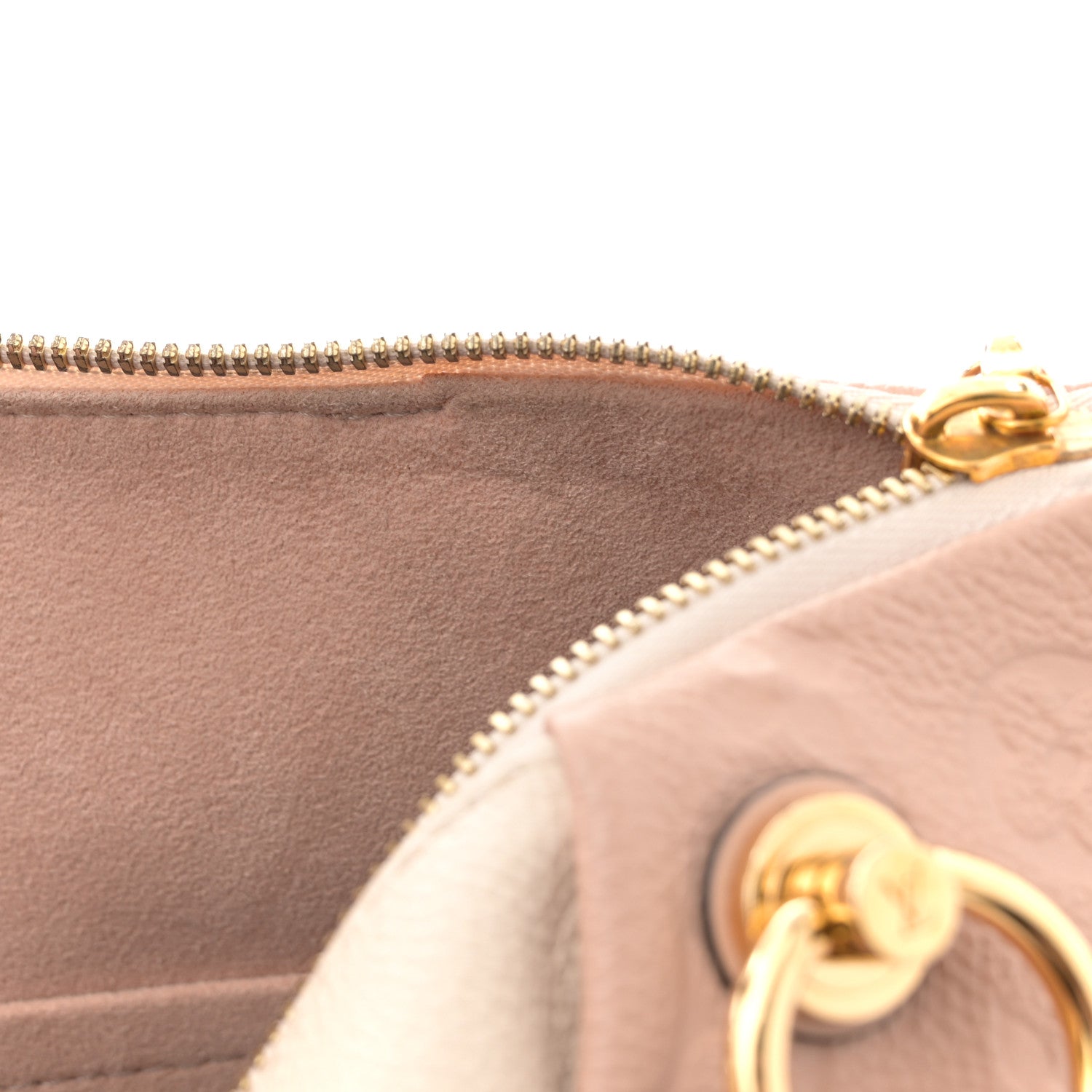 Louis Vuitton Empreinte V Tote MM Beige Rose Creme 12 of 15