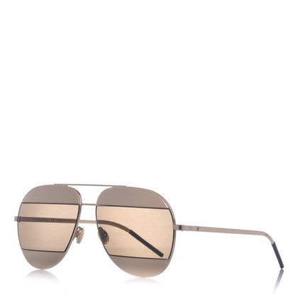 Christian Dior Split 1 Aviator Sunglasses Gold 1 of 7