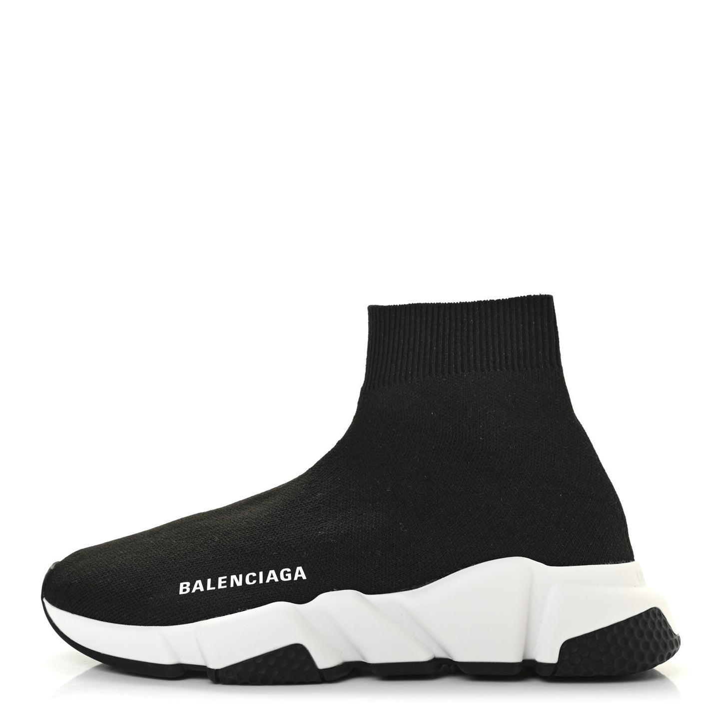 Neoprene Knit Womens Speed Sneakers 36 Black White