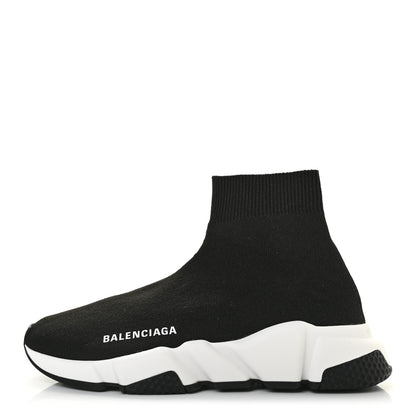 Balenciaga Neoprene Knit Womens Speed Sneakers 36 Black White 1 of 7
