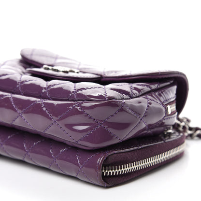 Chanel Patent Brilliant Mini Flap WOC Bag Violet 8 of 12