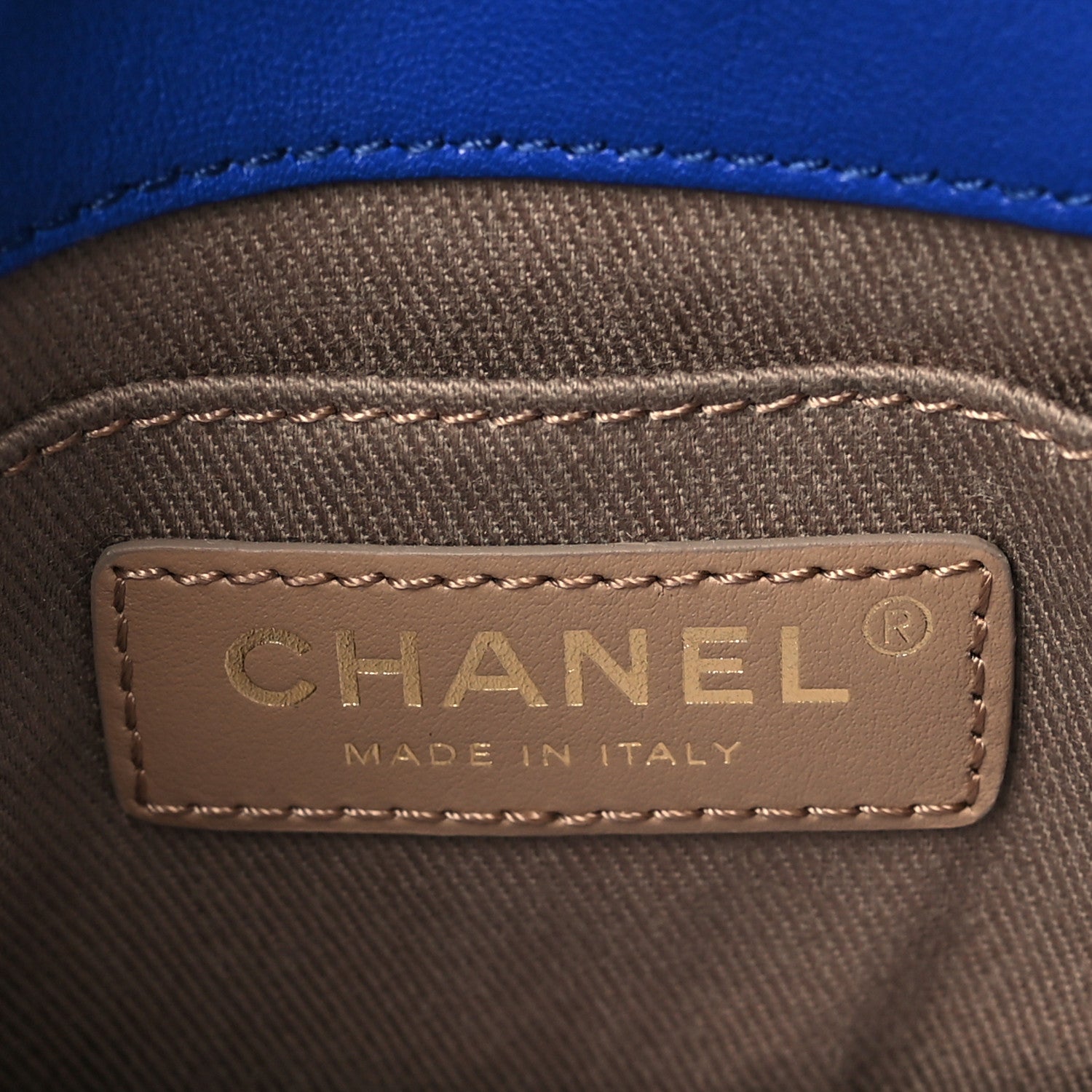 Chanel Goatskin Stitched Casual Trip Messenger Flap Royal Blue 6 of 9