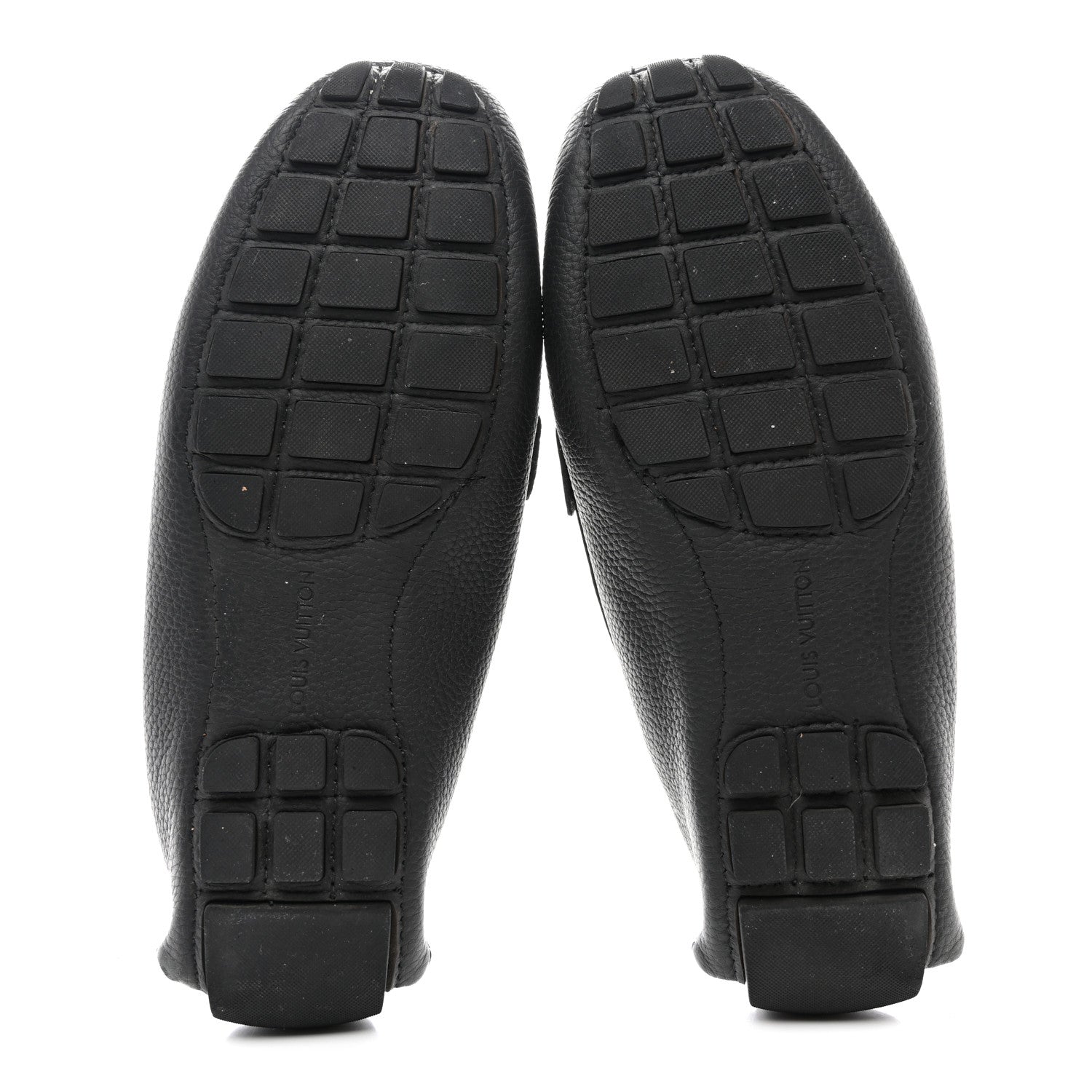 Louis Vuitton Taiga Mens Monte Carlo Car Shoe Moccasin Loafers 45 Black 5 of 11