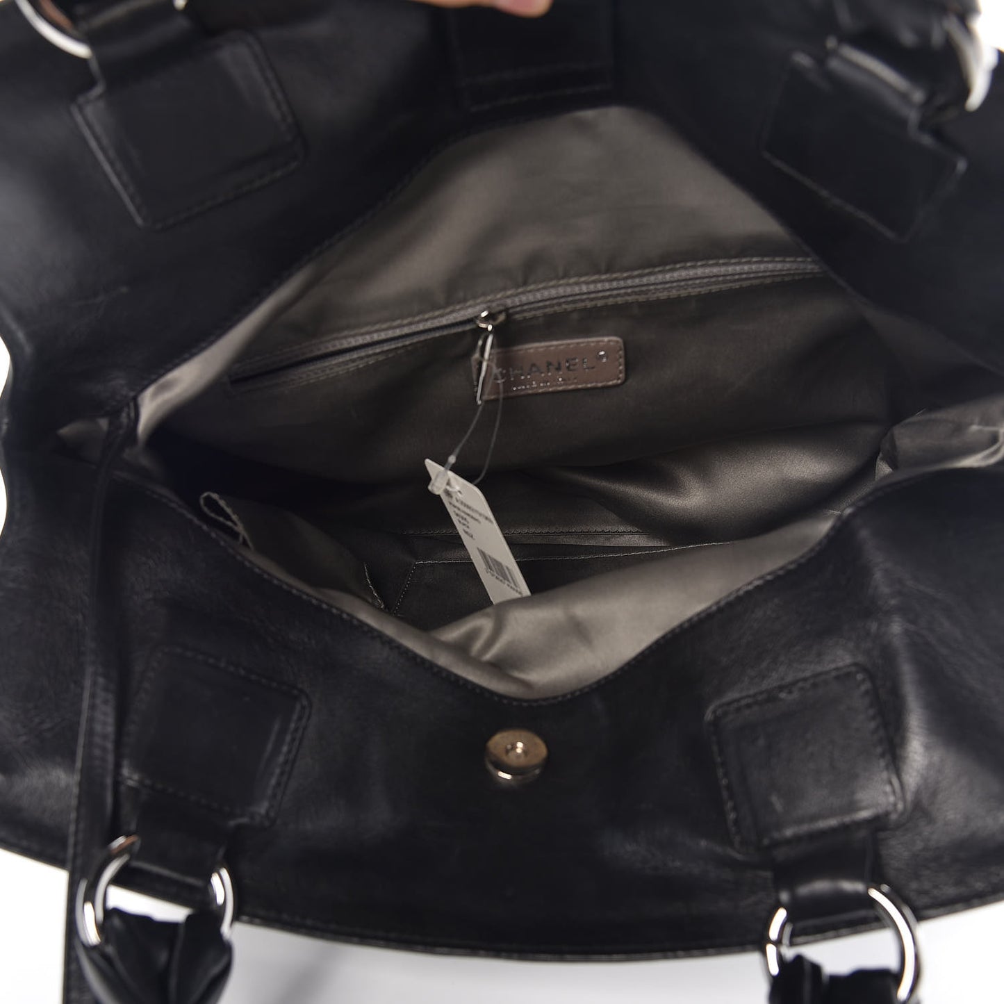 Calfskin Soho CC Shopper Tote Black