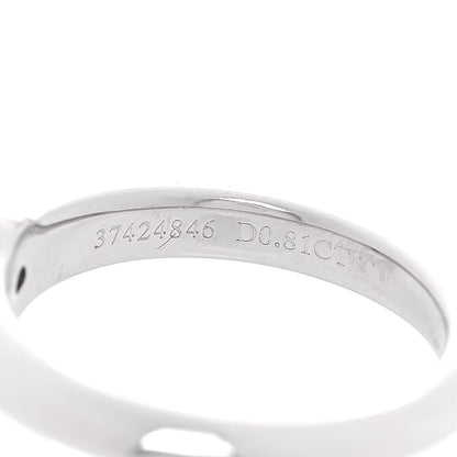Tiffany Platinum Diamond .81ct Solitaire Engagement Ring 46 3.75 6 of 7
