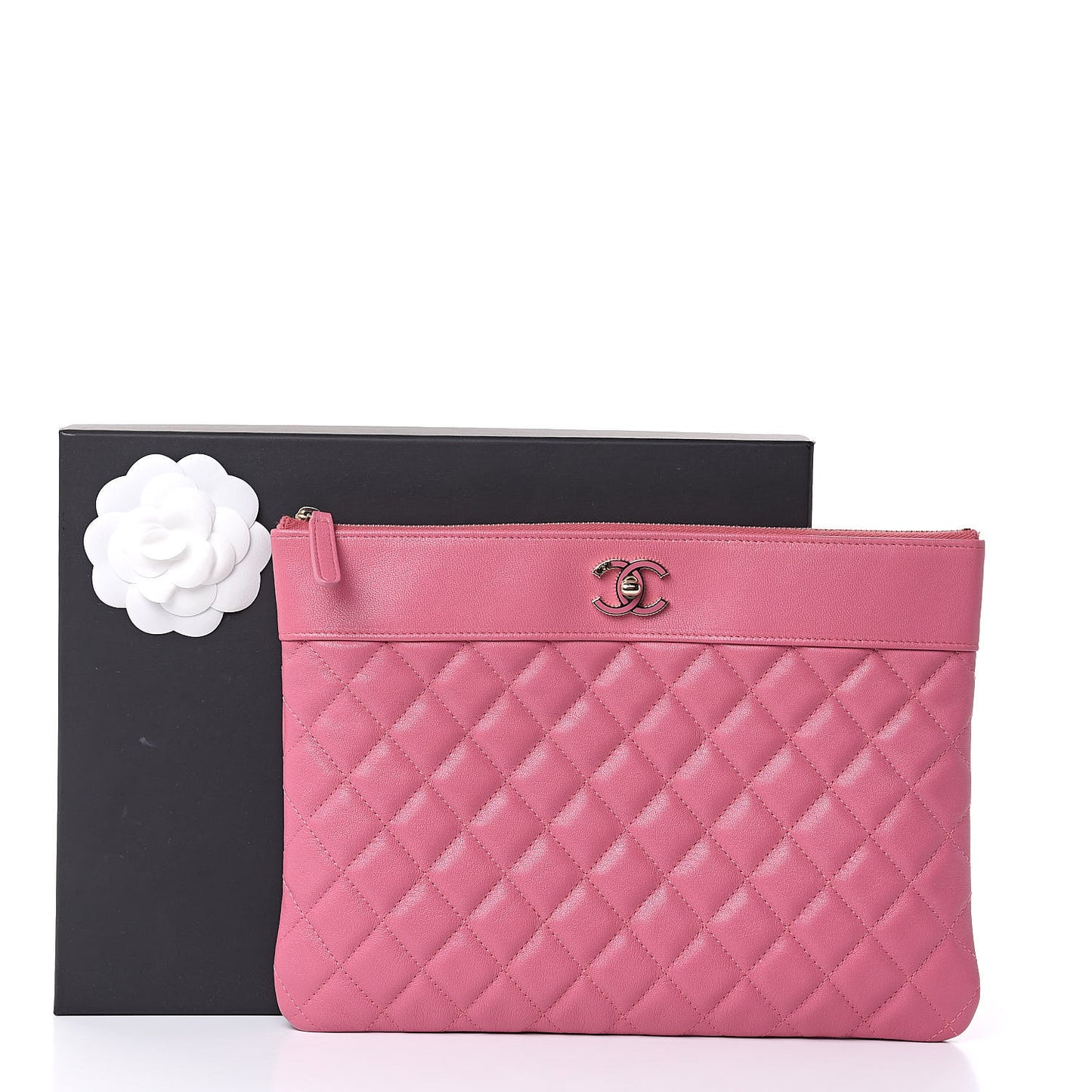 Sheepskin Quilted Medium Vintage Mademoiselle Cosmetic Case