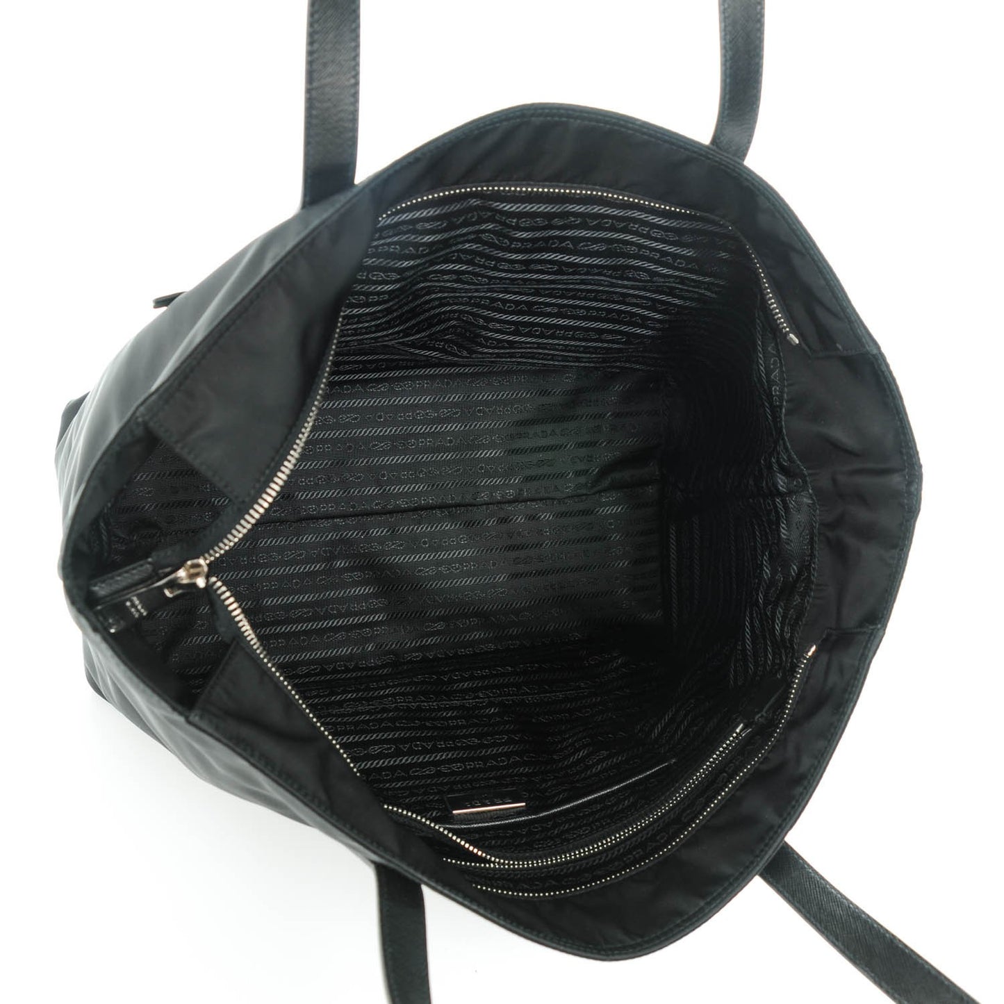 Saffiano Tessuto Nylon Tote Nero Black