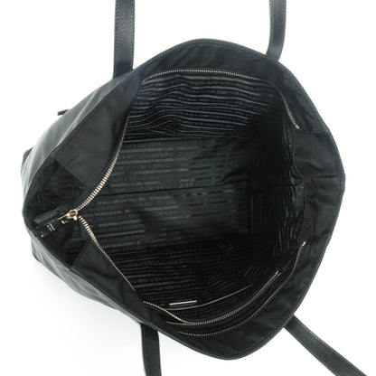 Prada Saffiano Tessuto Nylon Tote Nero Black 5 of 8