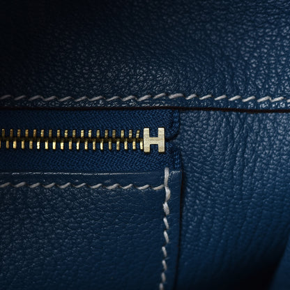 Hermes Epsom Candy Birkin 35 Rouge Casaque Bleu Thalassa 10 of 39