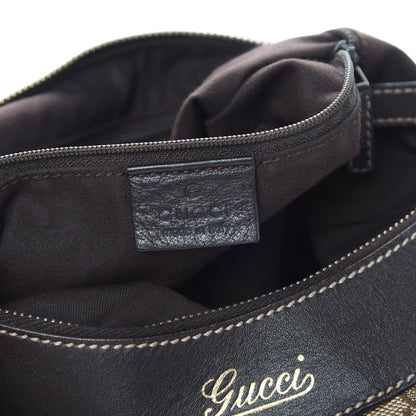 Gucci Monogram Medium D Gold Ring Hobo Dark Brown 6 of 12