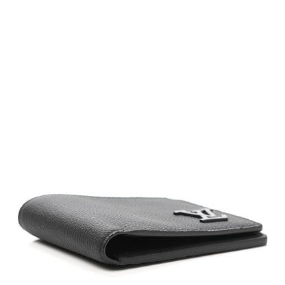 Louis Vuitton Grained Calfskin Aerogram Multiple Wallet Black 4 of 7