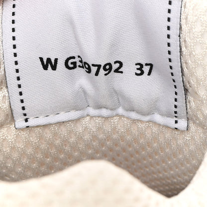 Chanel Fabric Laminated Calfskin Stretch CC Sneakers 37 White Silver 8 of 10