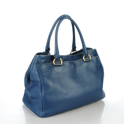 Prada Vitello Daino Tote Bluette 3 of 7