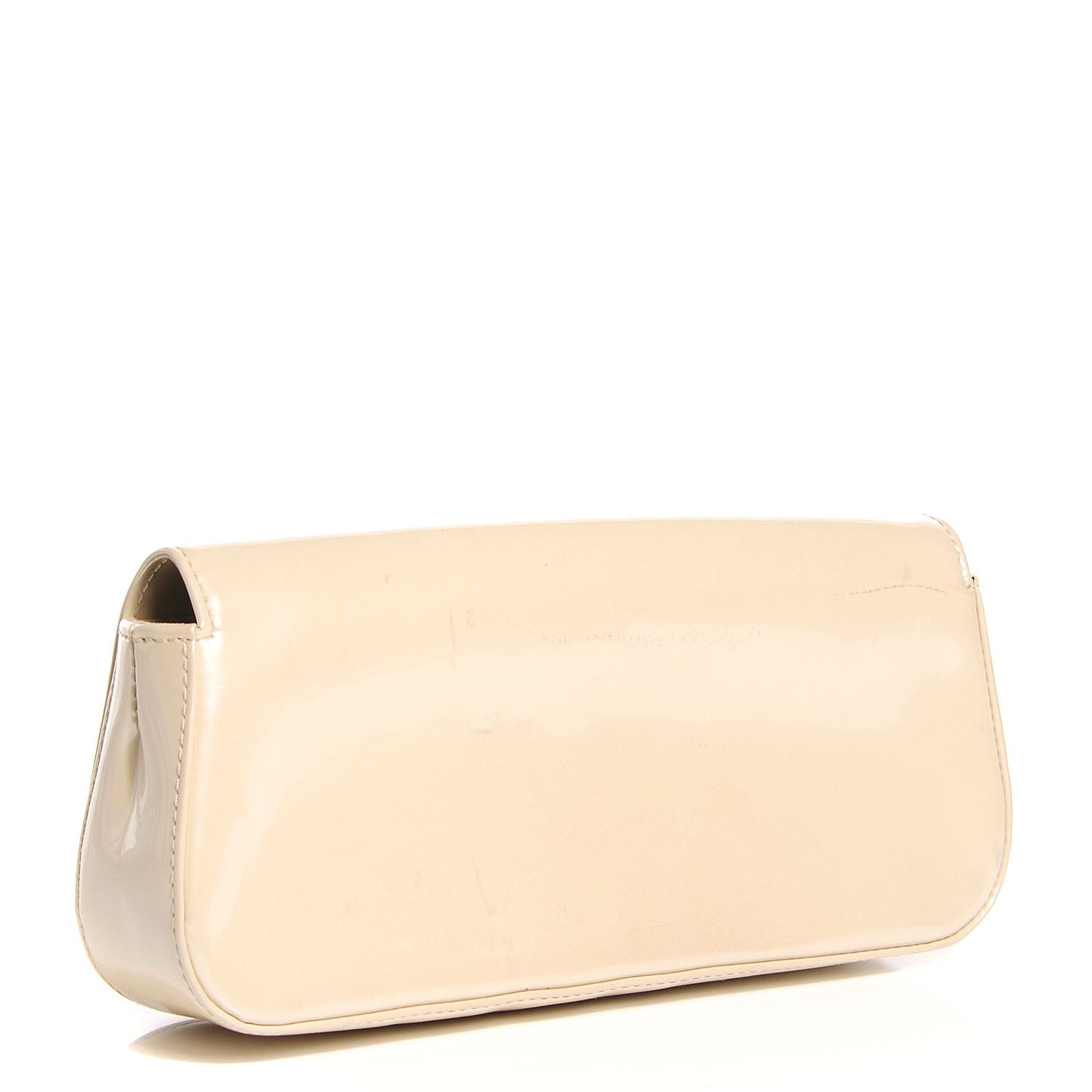 Patent Sobe Clutch Blanc Corail
