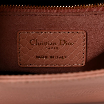 Christian Dior Snakeskin Small Lady Dior Pink 6 of 11