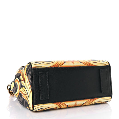 Versace X FENDI Grained Calfskin Fendace La Medusa Medium Top Handle Bag Black Multicolor 4 of 8