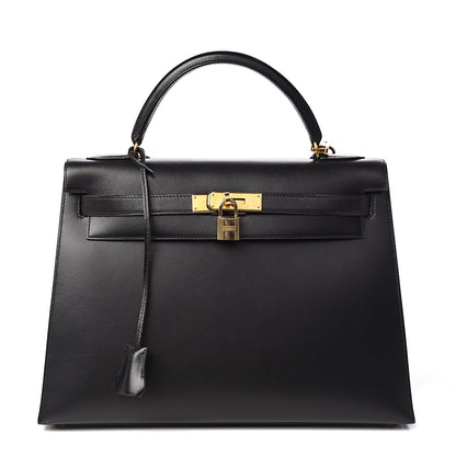 Hermes Box Kelly Sellier 32 Black 1 of 11