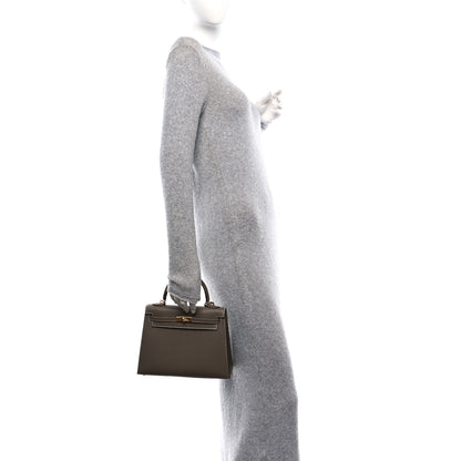 Hermes Epsom Kelly Sellier 25 Etoupe 2 of 16